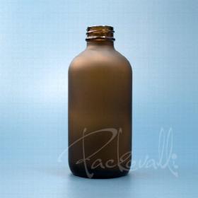 Флакон коричневый прозрачный матовый 4673 - 240 ml