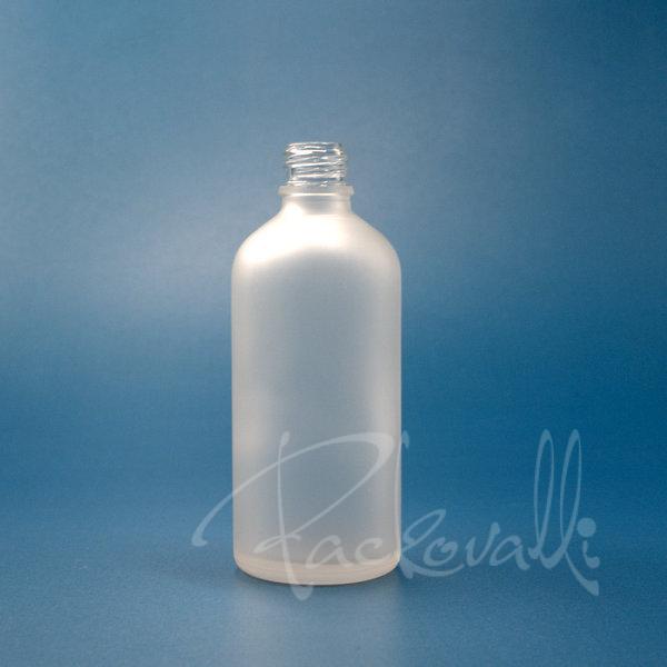 Флакон стеклянный прозрачный матовый 4670 - 100 ml